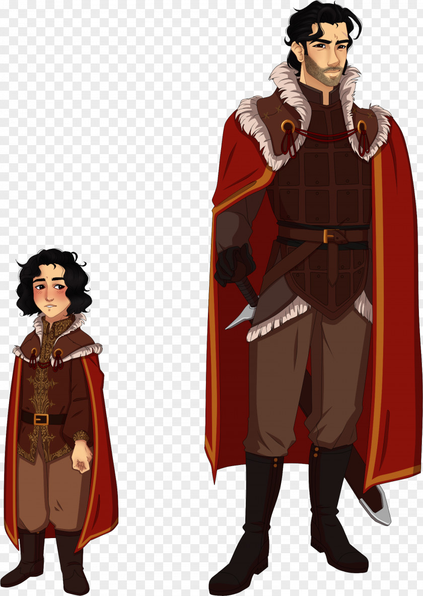 Hero Prince Robe Costume Design Middle Ages Cloak PNG
