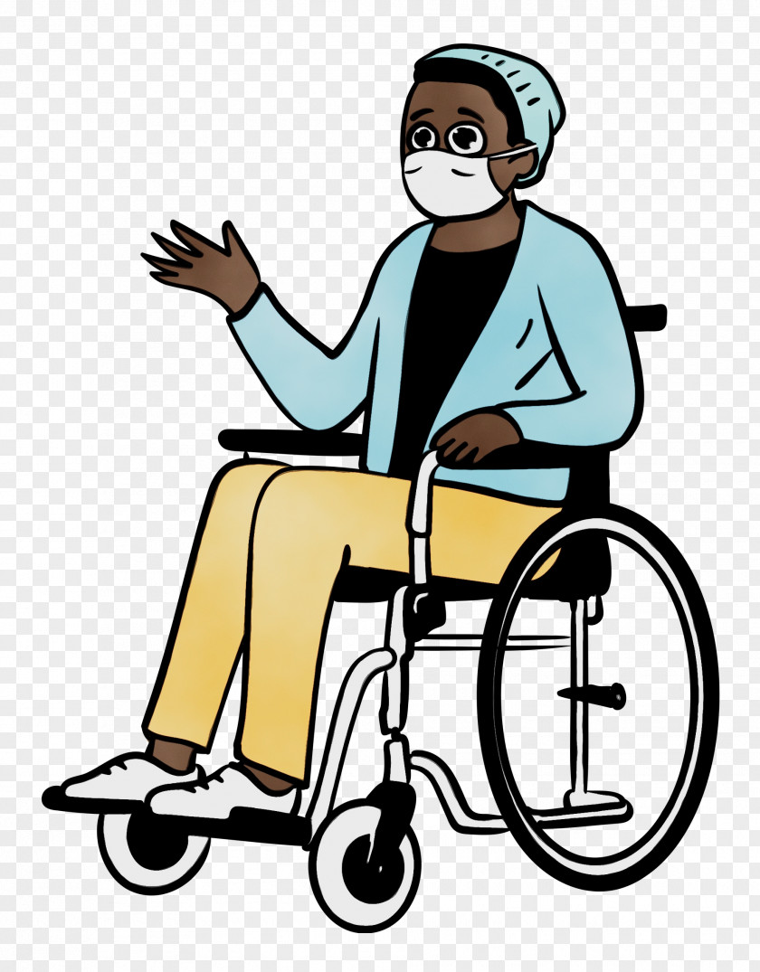 Wheelchair Chair Sitting Cartoon Meter PNG