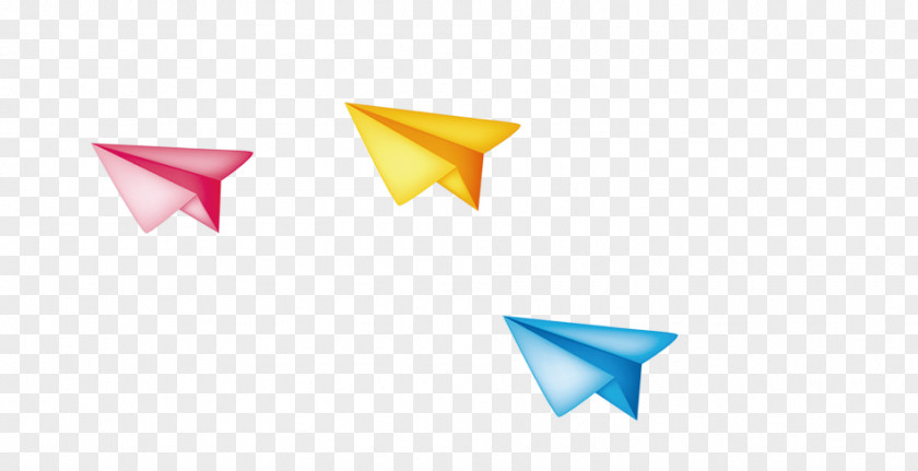 Color Paper Airplane Plane PNG