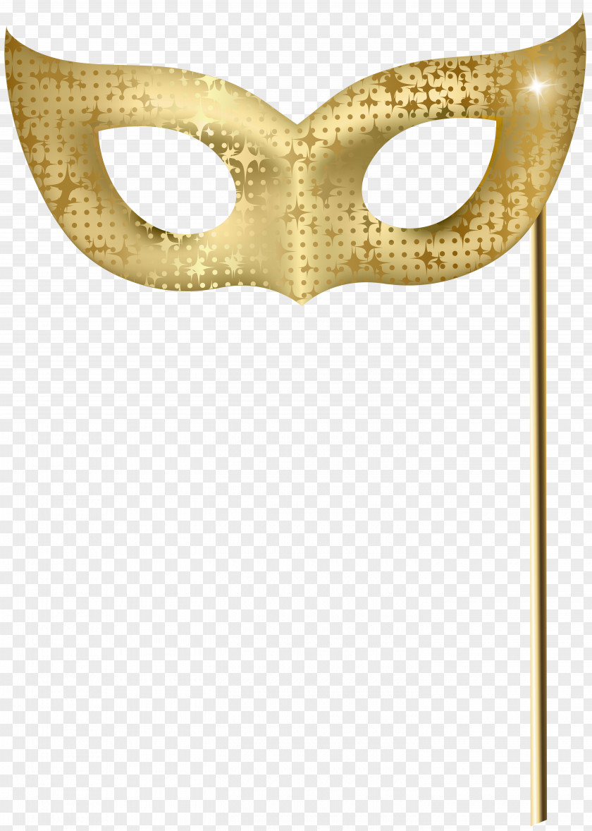Gold Carnival Mask Clip Art Image PNG