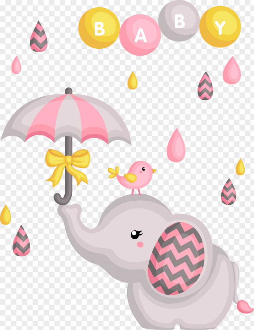 Vector Elephants Baby Shower Stock Photography Clip Art PNG