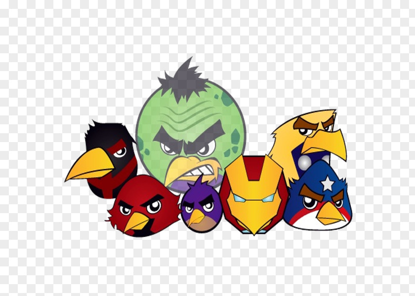 Angry Birds Font Hulk Iron Man Captain America Clip Art PNG