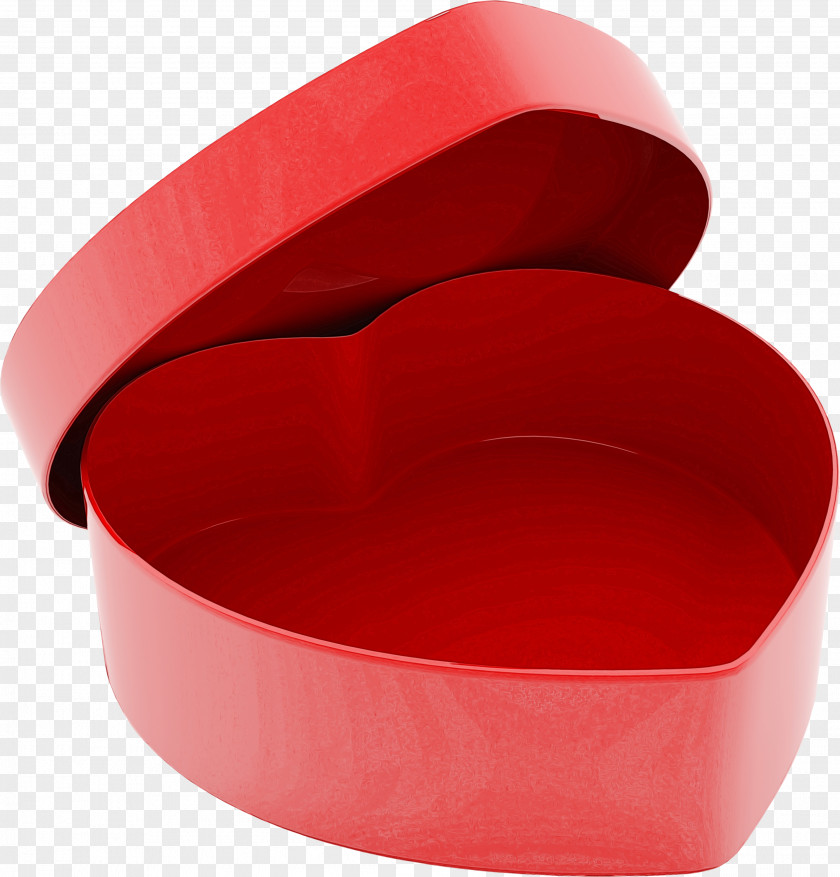 Box Plastic Red Bread Pan Heart PNG