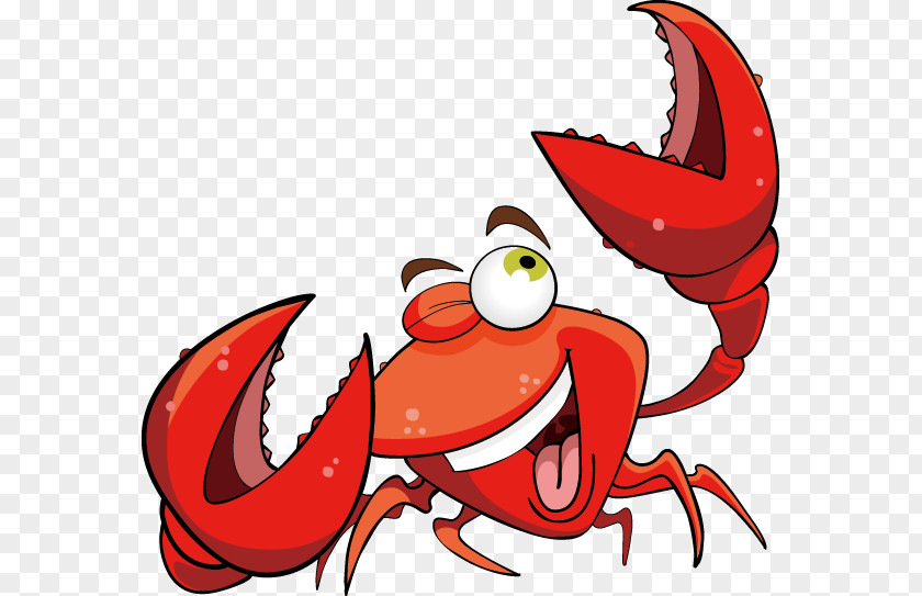 Crab Seafood Lobster Cartoon PNG