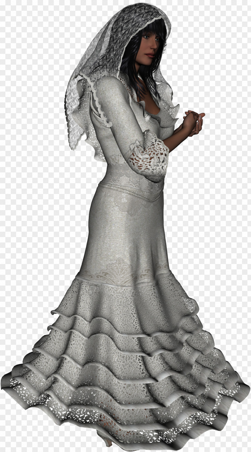 Fairy Wedding Dress Bride Clip Art PNG