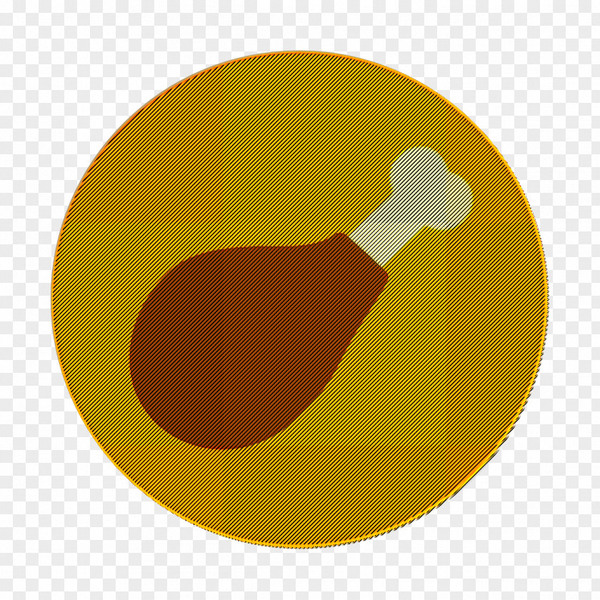 Linear Food Set Icon Chicken Leg PNG