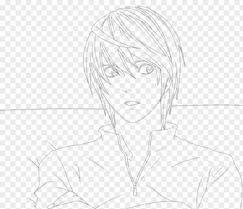 Painting Light Yagami Ryuk Line Art Death Note Sketch PNG