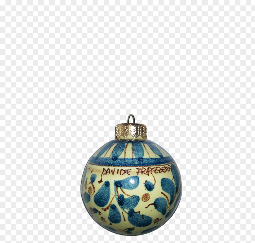 Santa Claus Caltagirone Ceramic Christmas Ornament PNG