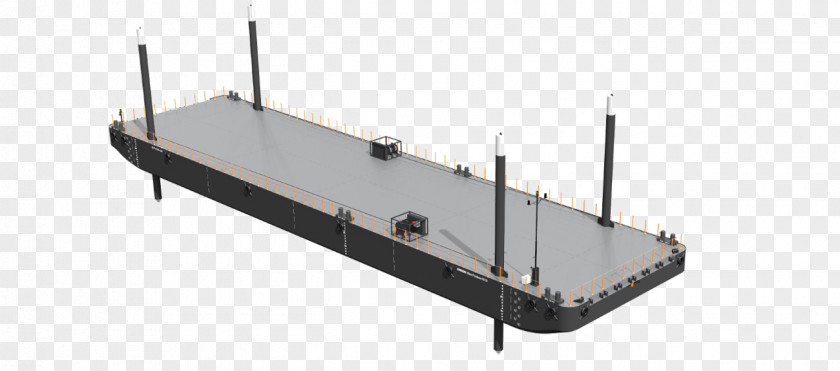 Ship Pontoon Dredging Barge Float PNG