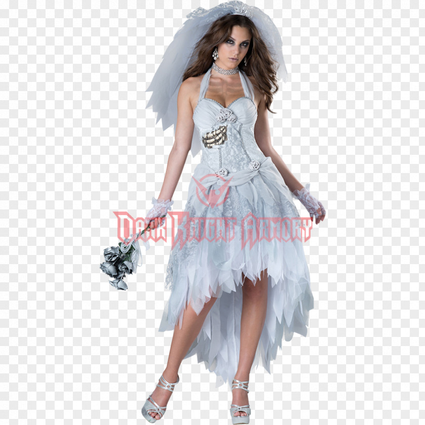 Bride Halloween Costume Wedding Dress PNG