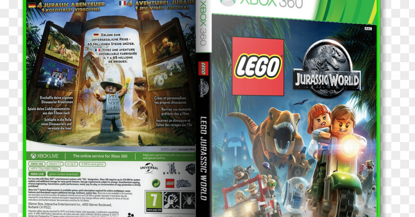 Jurassic Park Lego World Xbox 360 Marvel's Avengers Park: The Game Evolution PNG