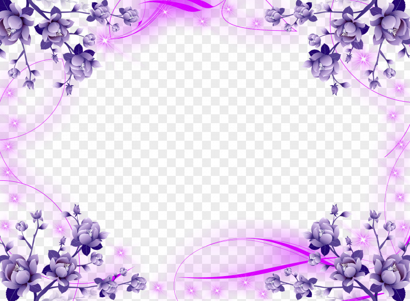 Lavender Borders And Frames Wedding Invitation Picture Flower Clip Art PNG