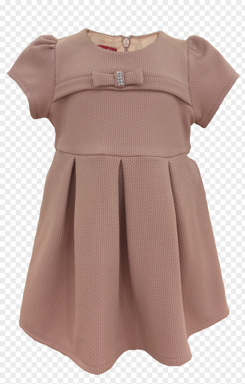 Lotion Cream Shoulder Sleeve Blouse Dress PNG