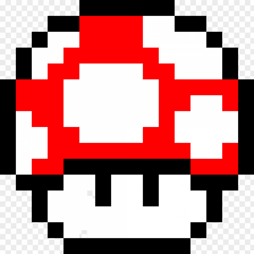 Mario Super Bros. Minecraft Pixel Art PNG