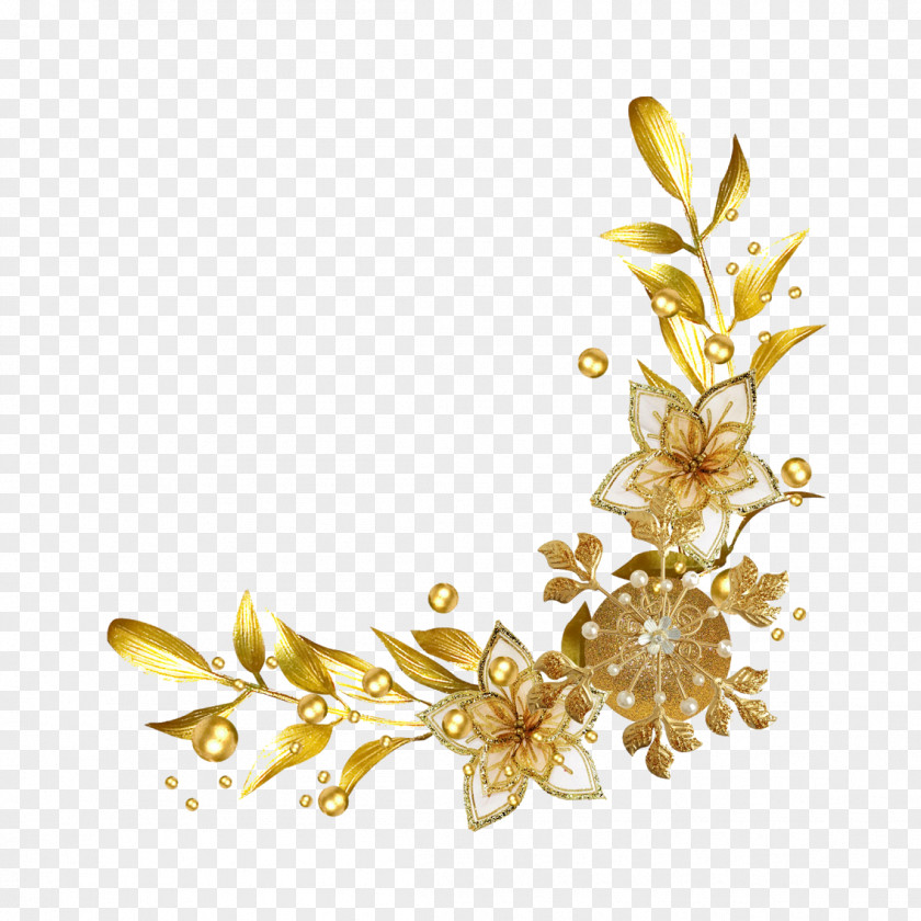 Yellow Leaf Jewellery Plant Hair Accessory PNG