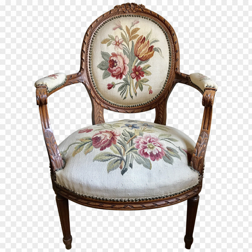 Chair Louis XVI Style Fauteuil Comfort Textile PNG