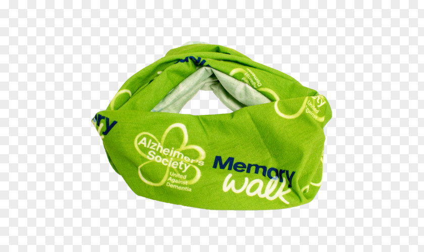 Green Scarf Dog Leash Memory Walk Alzheimer's Society PNG