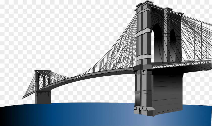 Magnificent Bridge Brooklyn Clip Art PNG