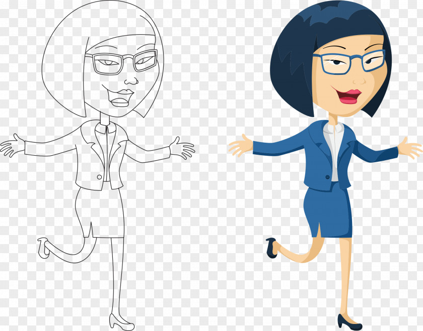 Thinking Woman PNG