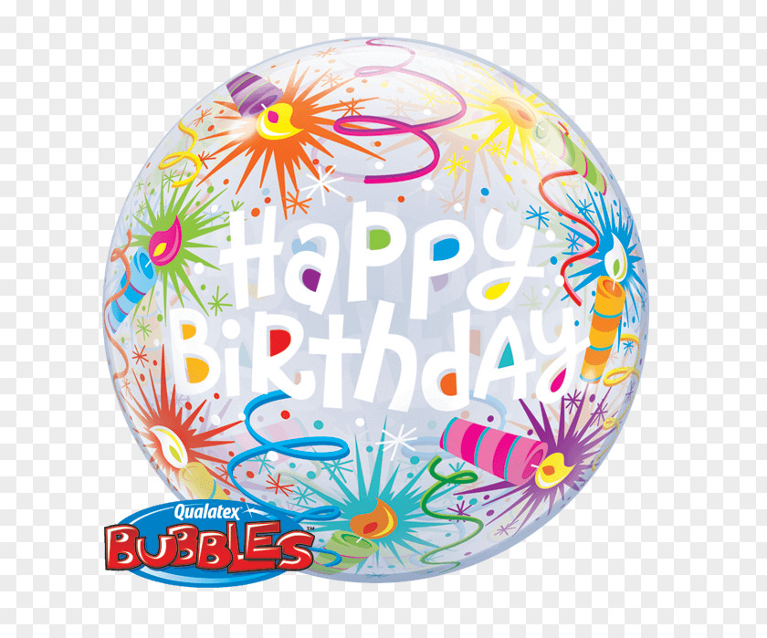 Balloon Happy Birthday Party Candle PNG
