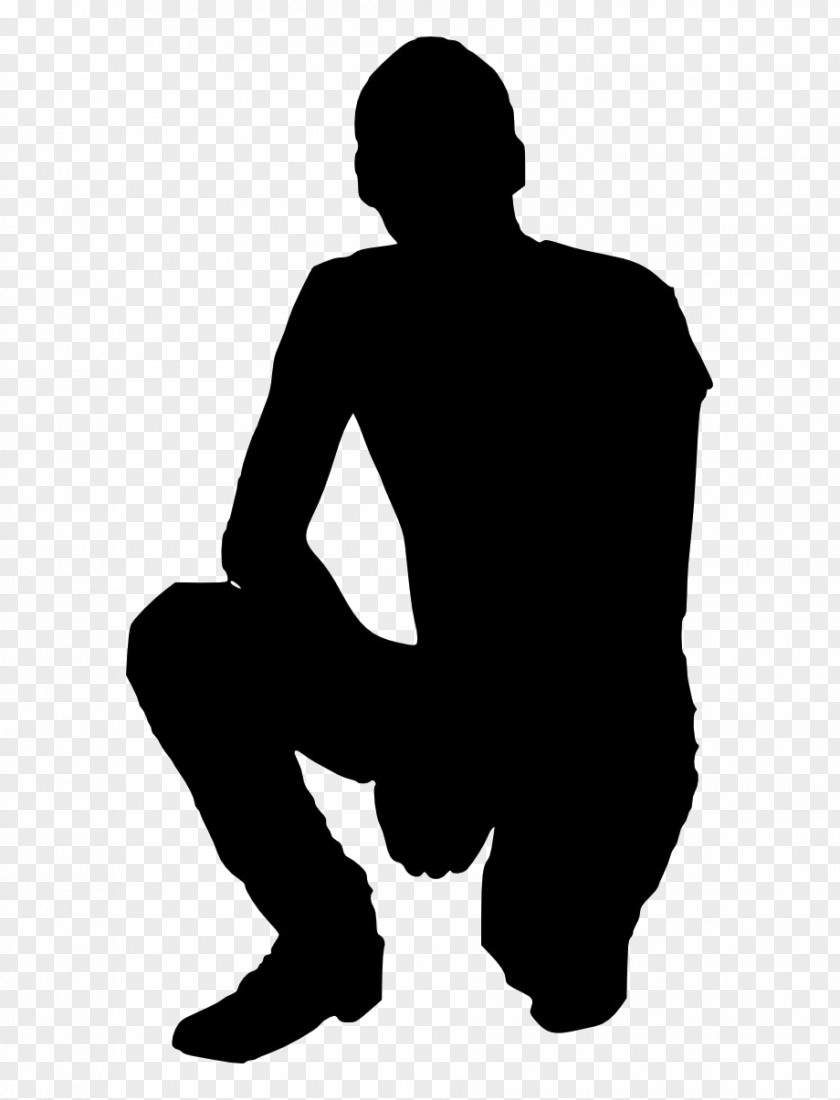 Blackandwhite Muscle Silhouette Transparency Man Drawing Person PNG