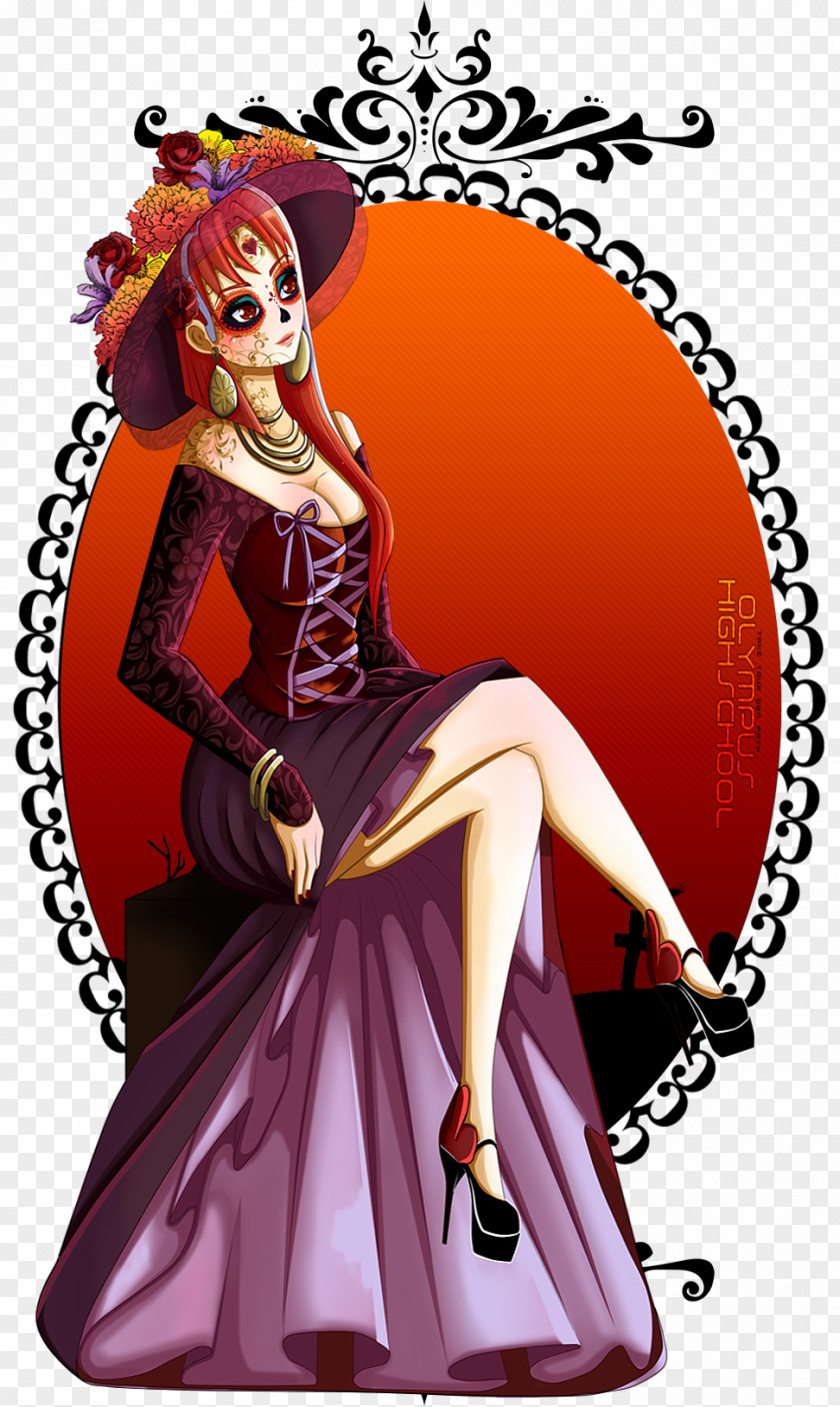 Halloween La Calavera Catrina Disguise Drawing Costume PNG