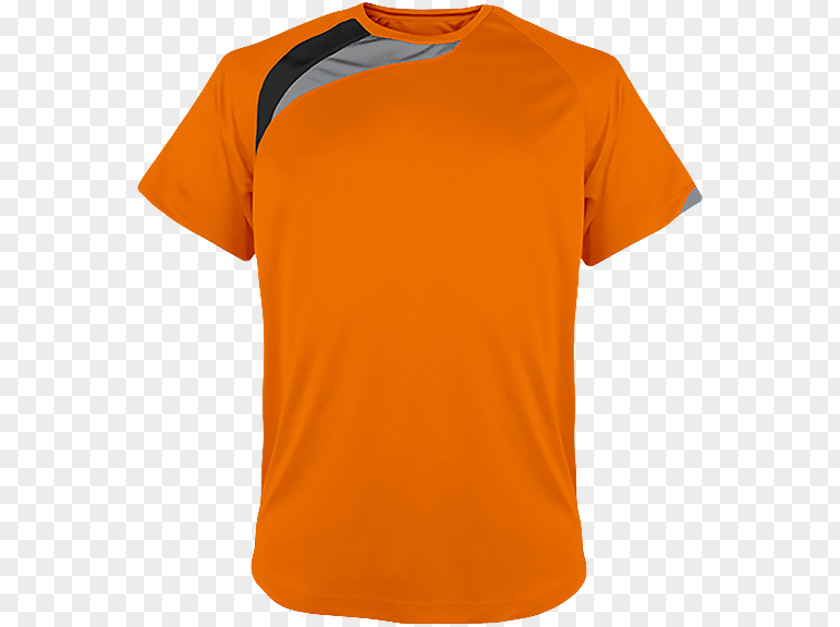 T-shirt Orange Sportswear Clothing PNG