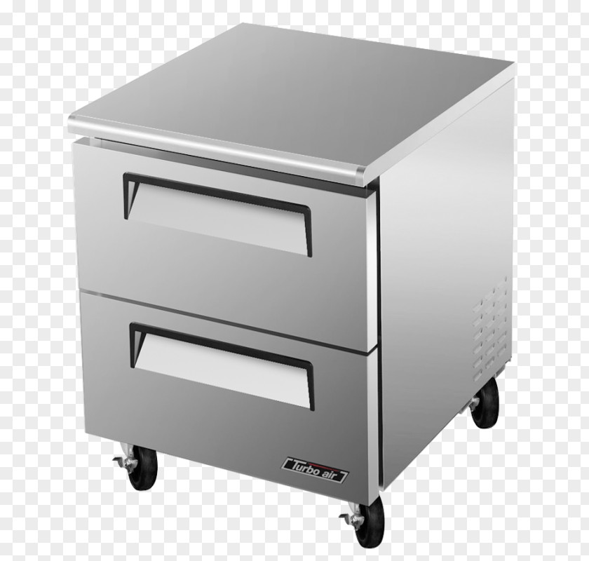 Table Drawer Refrigerator Turbo Air TUF-28SD Freezers PNG