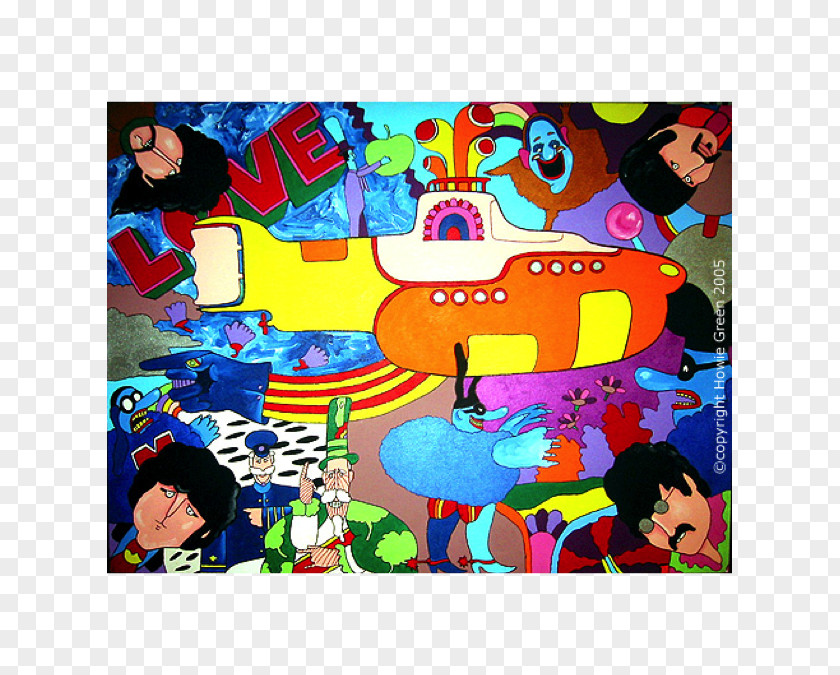 Yellow Submarine The Beatles Art Film Song PNG