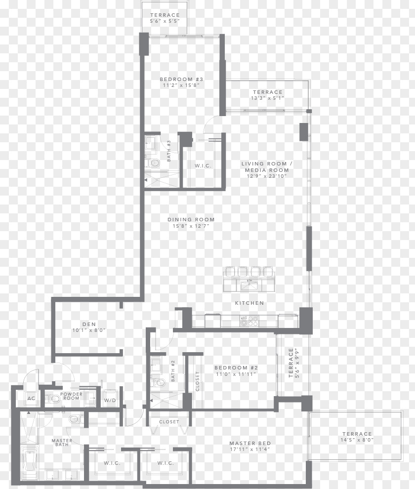 Angle Floor Plan Square PNG