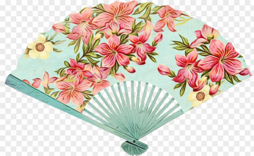 Perennial Plant Home Appliance Decorative Fan Hand Pink Flower PNG