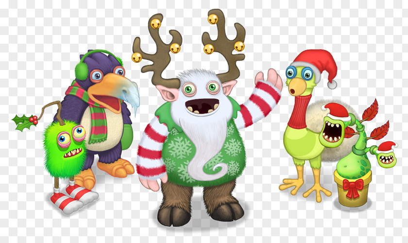 Guide For My Singing Monsters Wikia Big Blue Bubble Reindeer Christmas Ornament PNG