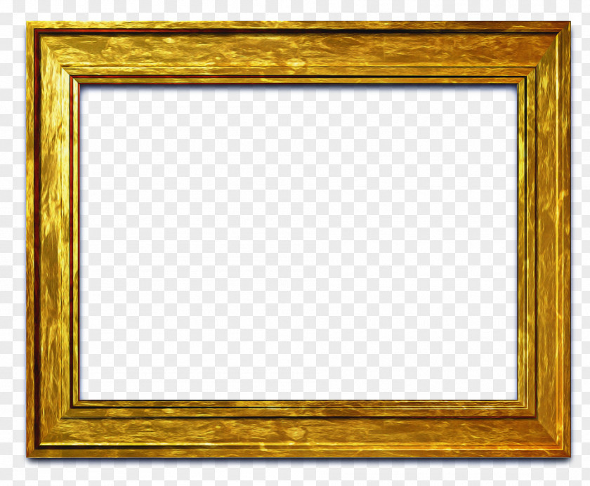 Interior Design Picture Frame Golden PNG