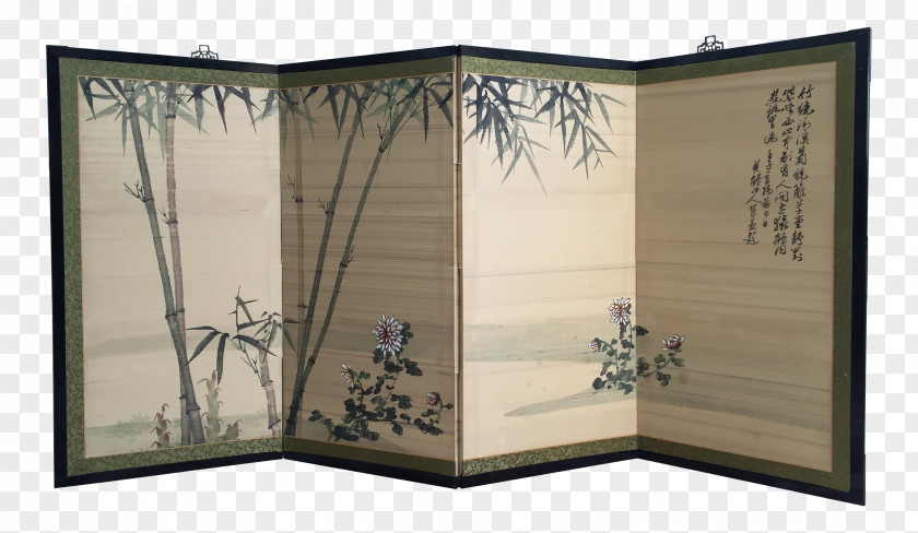 Painting Silk Panel Image Japanese PNG