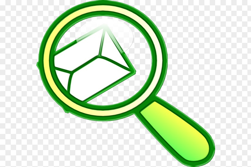 Symbol Green Magnifying Glass Drawing PNG