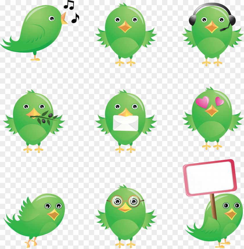 Green Birds Royalty-free PNG