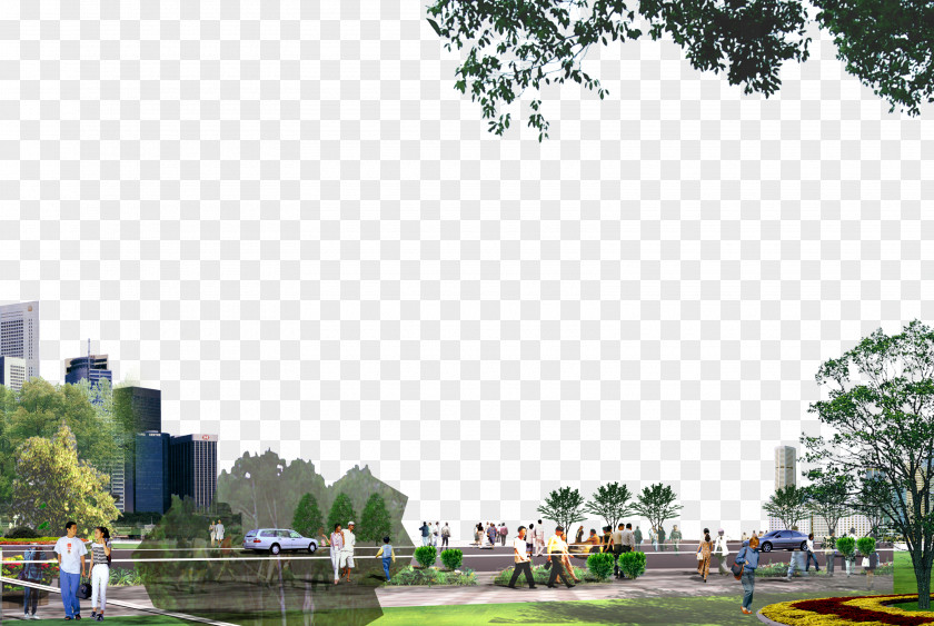 City Park Landscape Urban Computer File PNG