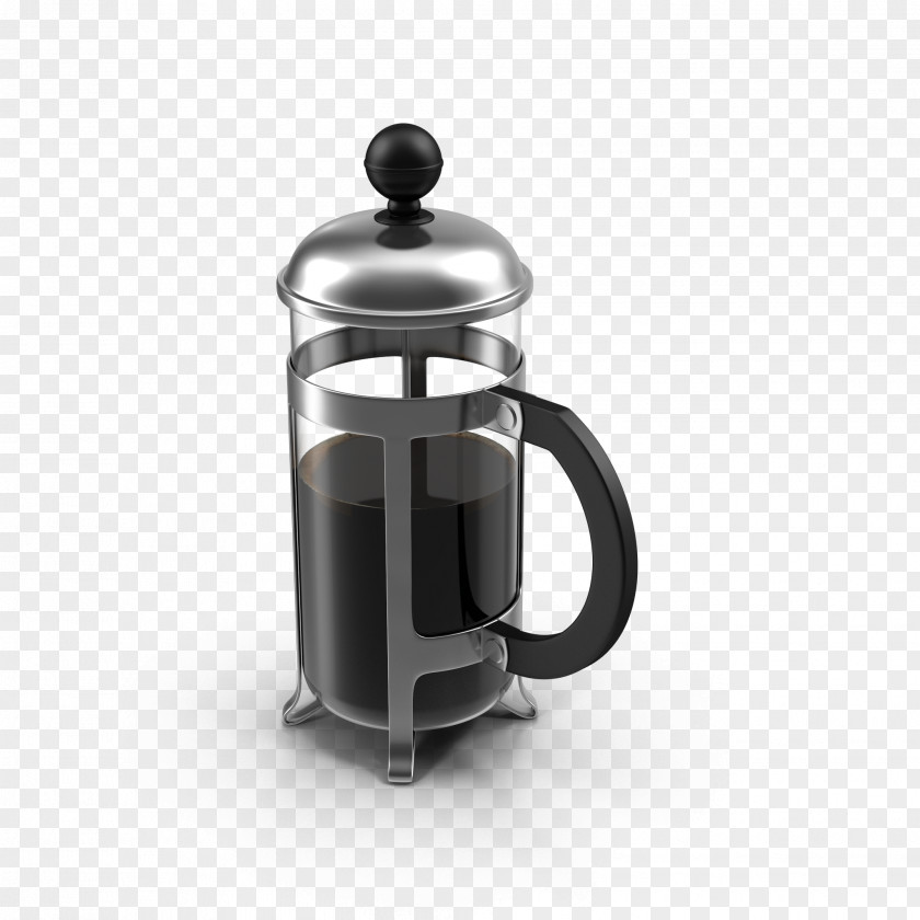 French Coffee Maker Coffeemaker Kettle Press Mug PNG