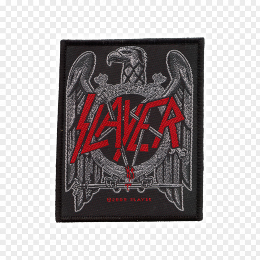 Thrash Metal Slayer Heavy Reign In Blood Embroidered Patch Eagle PNG