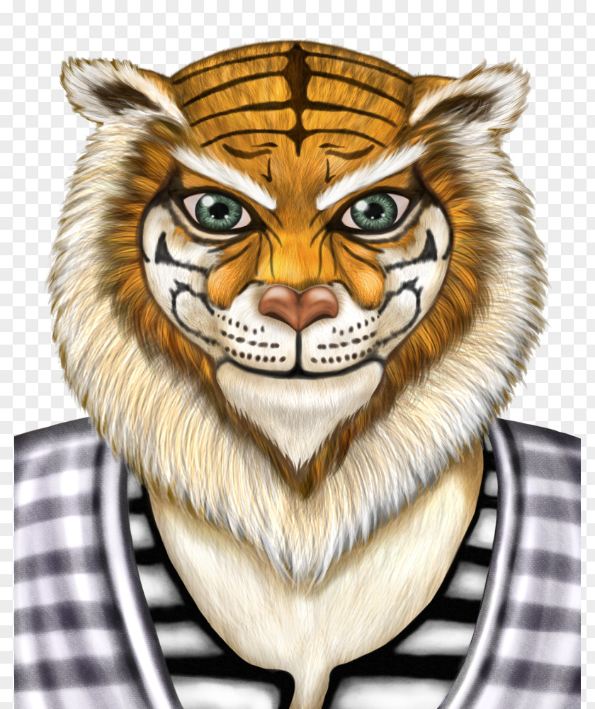 Tiger Lion Whiskers Cat PNG