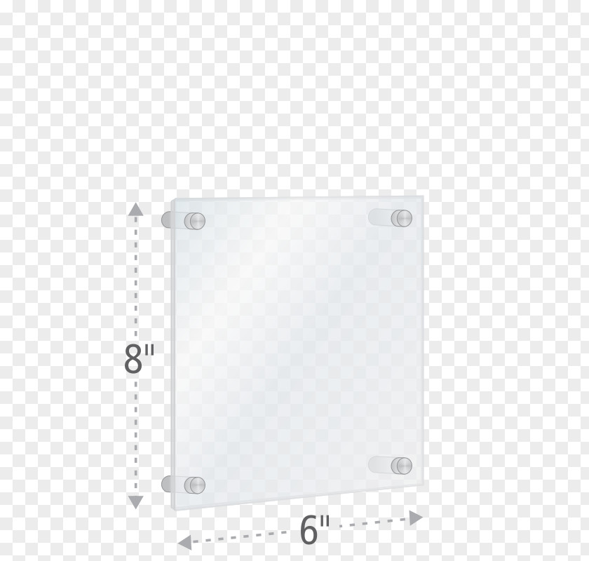Acrylic Frame Rectangle Product Design PNG