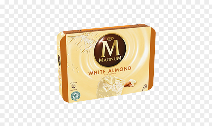 Chocolate Almond Ice Cream White Magnum PNG
