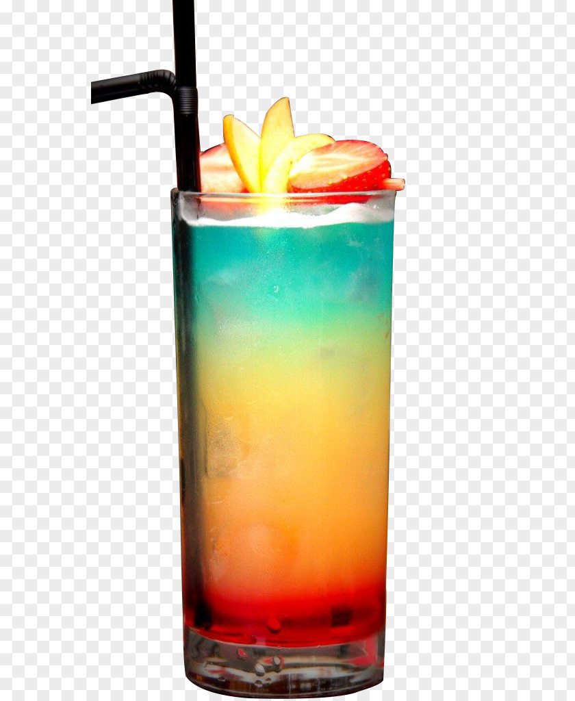 Color Cocktail Paradise Malibu Smoothie Blue Lagoon PNG