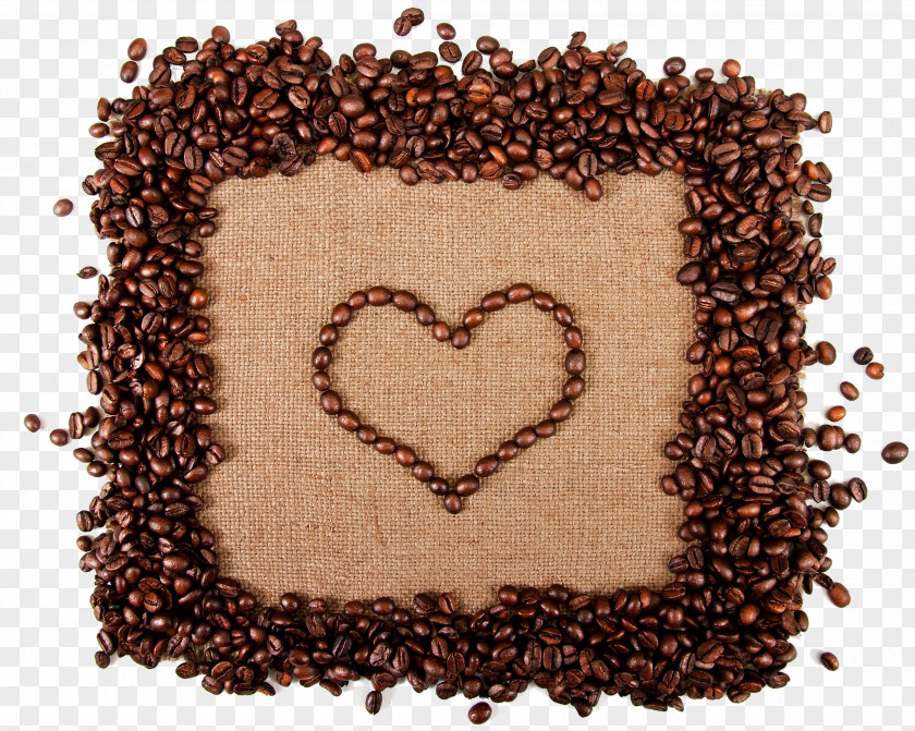 Heart Shaped Coffee Beans Bean Cafe PNG