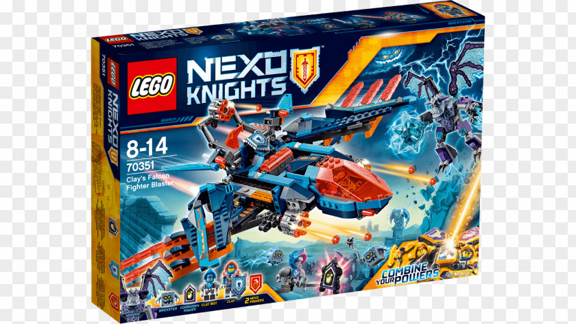 Toy LEGO 70351 NEXO KNIGHTS Clay's Falcon Fighter Blaster The Lego Group Star Wars PNG