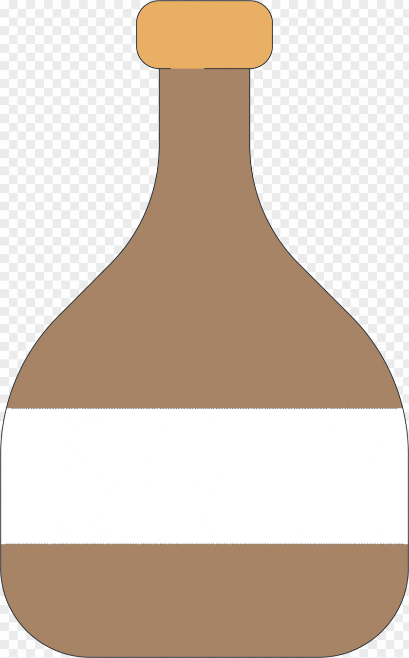 Brown Bottle Graphic Design PNG