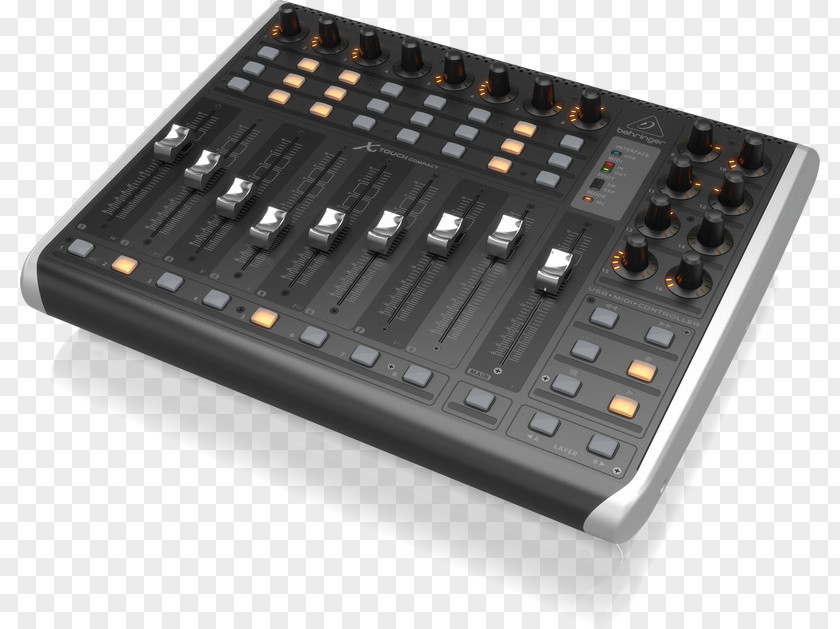 Computer MIDI Controllers Behringer X-Touch Compact Digital Audio Workstation PNG