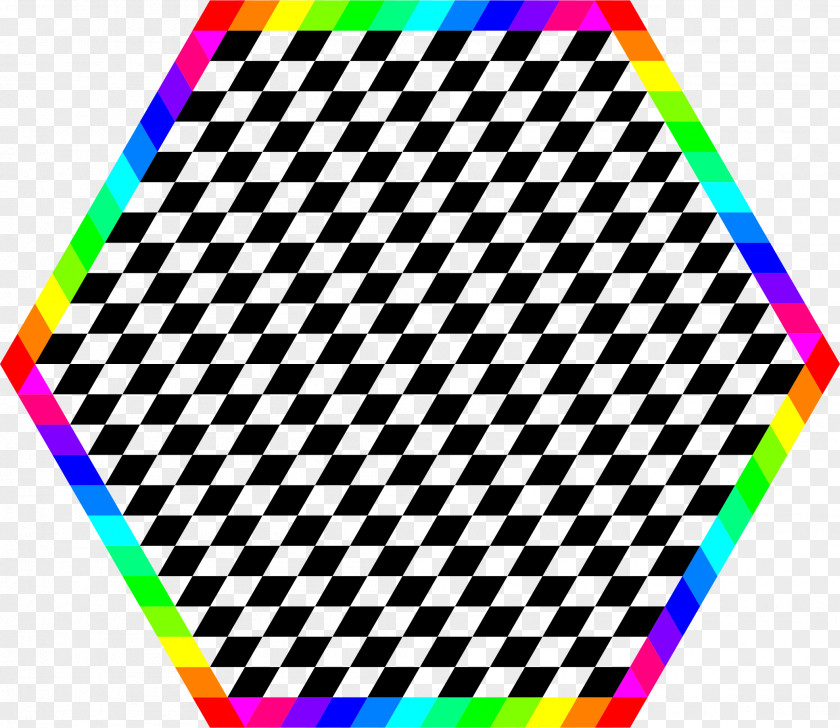 Hexagon Hexagonal Tiling Rainbow Clip Art PNG