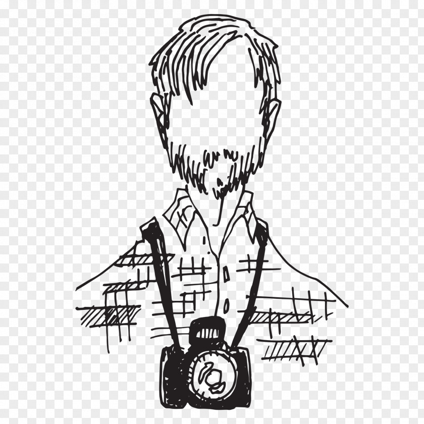 Photographer Drawing Photography Oklahoma Sketch Black And White PNG