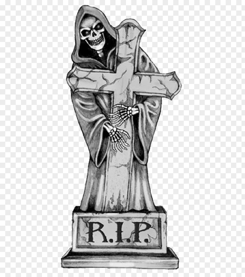 Rip Tombstone Headstone Death Statue Goth Subculture Rest In Peace PNG